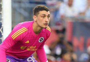 New England Revolution goalkeeper Djordje Petrovic has his eyes on